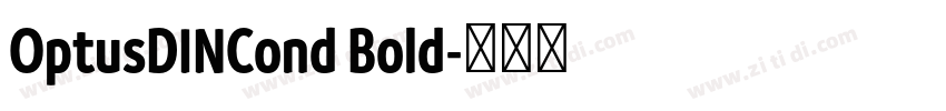 OptusDINCond Bold字体转换